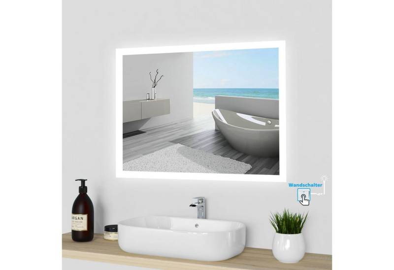 duschspa Badspiegel Wandspiegel mit LED Beleuchtung Kaltweiß Warmweiß wählbar, 50-160 cm breit duschspa Badspiegel Wandspiegel mit LED Beleuchtung Kaltweiß Warmweiß wählbar, 50-160 cm breit von duschspa