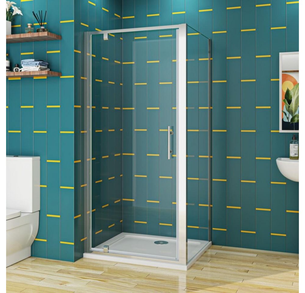 duschspa Dusch-Drehtür Duschkabine 70-100cm Nischentür Glastür Duschabtrennung ESG, (Set) von duschspa