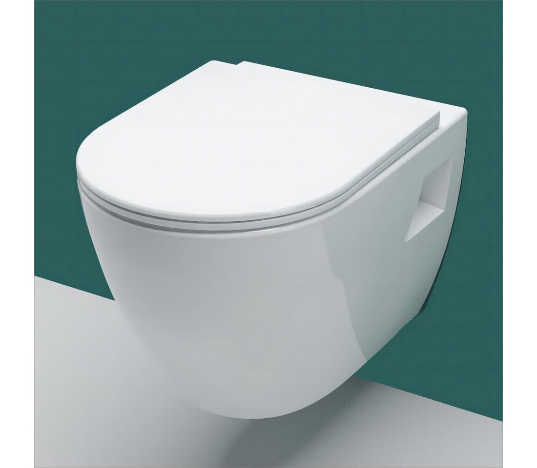 duschspa Dusch-WC Hänge WC mit Soft Close Toilette Einfach Sitz Wand Wc Spülrandlos Weiß duschspa Dusch-WC Hänge WC mit Soft Close Toilette Einfach Sitz Wand Wc Spülrandlos Weiß von duschspa