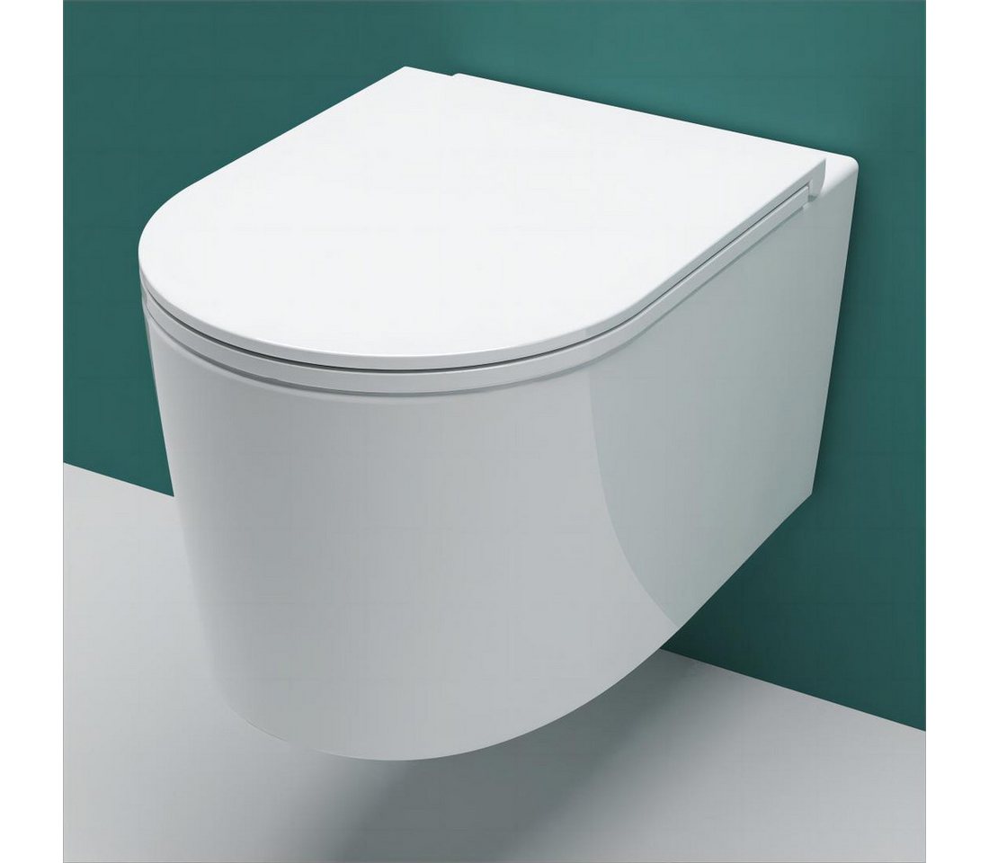 duschspa Dusch-WC spülrandlos Hänge Weiß Rund Wand WC mit Softclose WC-Sitz toilette duschspa Dusch-WC spülrandlos Hänge Weiß Rund Wand WC mit Softclose WC-Sitz toilette von duschspa