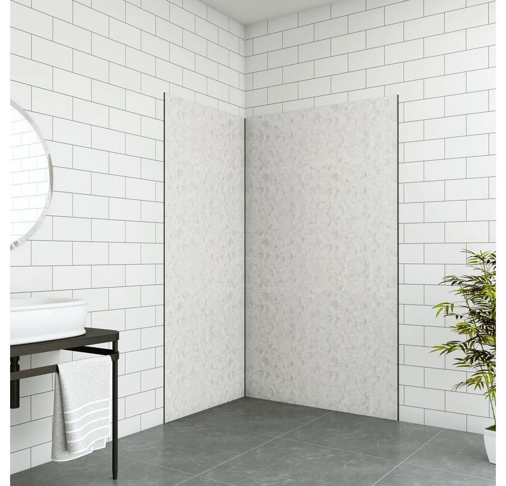 duschspa Duschrückwand 210x0.3cm wasserdichte Duschwandpaneele PE-Aluminiumpaneele, (Set) von duschspa