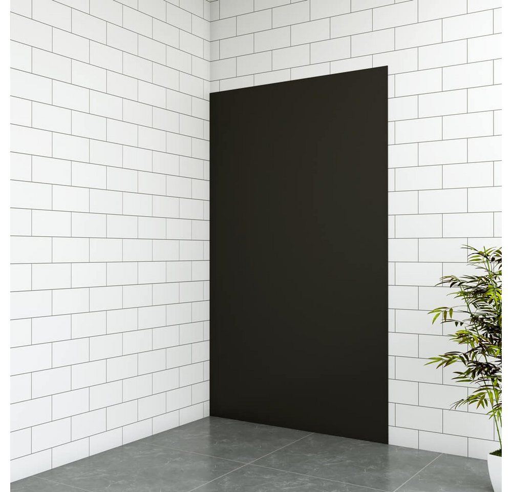 duschspa Duschrückwand 3mm schwarz PE-Aluminium Duschwandpaneele Duschwand, (Set), einfache Montage von duschspa