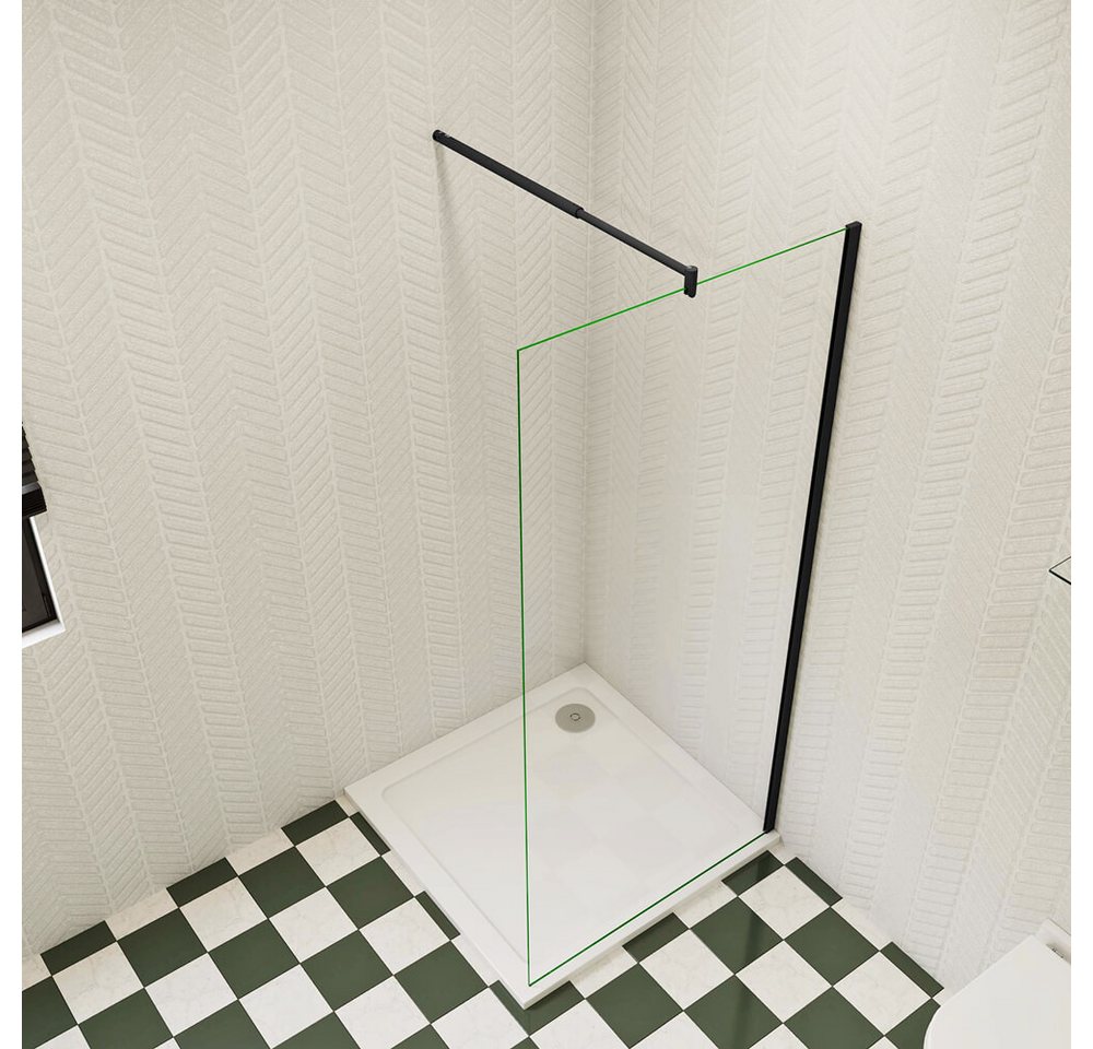 duschspa Duschwand 185cm ESG Trennwand Seitenwand Nano Glas Walk in Dusche, Einscheibensicherheitsglas, Sicherheitsglas, (Set), Nano Glas von duschspa
