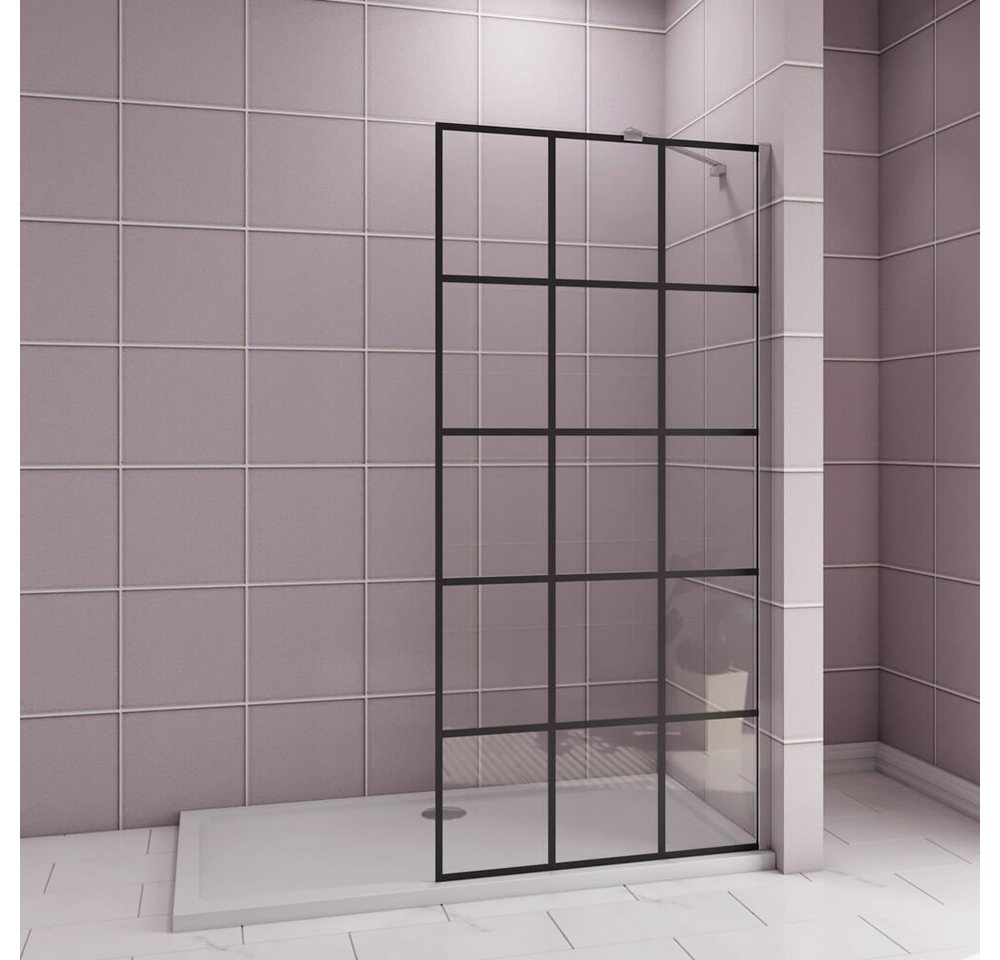 duschspa Duschwand 200cm 80-140cm ESG Nano Glas Walk in Dusche Duschtrennwand Duschwand, Einscheibensicherheitsglas, Sicherheitsglas, (Set), Glas von duschspa