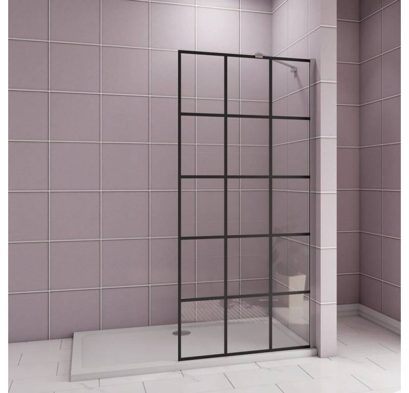 duschspa Duschwand 200cm 80-140cm ESG Nano Glas Walk in Dusche Duschtrennwand Duschwand, Einscheibensicherheitsglas, Sicherheitsglas, (Set), Glas von duschspa