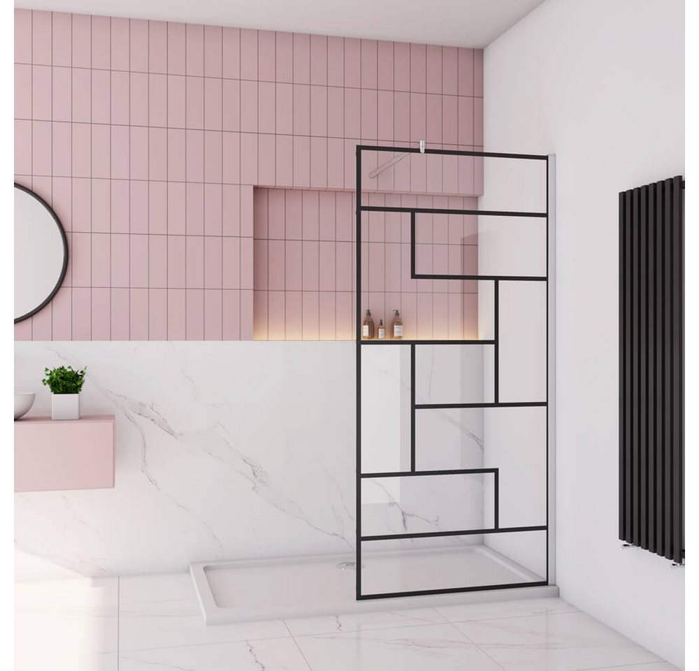 duschspa Duschwand 70-140cm Walk in Dusche Duschtrennwand Duschwand Glaswand, Einscheibensicherheitsglas, Sicherheitsglas, (Set), Nano Glas von duschspa