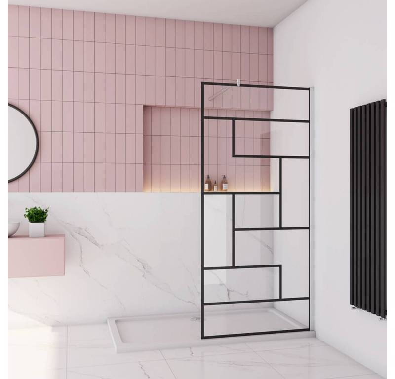 duschspa Duschwand 70-140cm Walk in Dusche Duschtrennwand Duschwand Glaswand, Einscheibensicherheitsglas, Sicherheitsglas, (Set), Nano Glas von duschspa