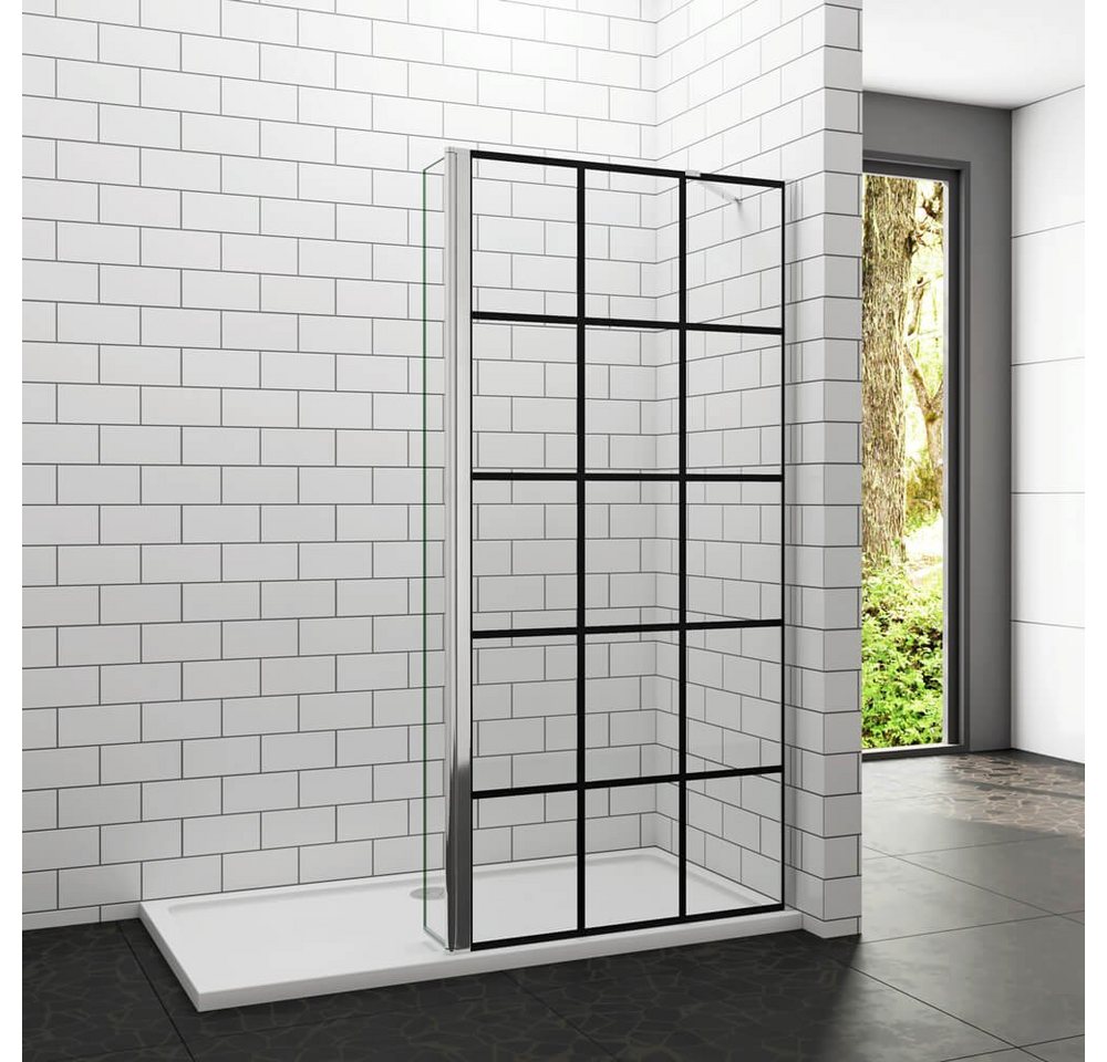 duschspa Duschwand 80-140cm + 30/40cm Nano Glas Duschkabine Walk in Duschtrennwand, Einscheibensicherheitsglas, Sicherheitsglas, (Set), Glas, Nano Glas von duschspa