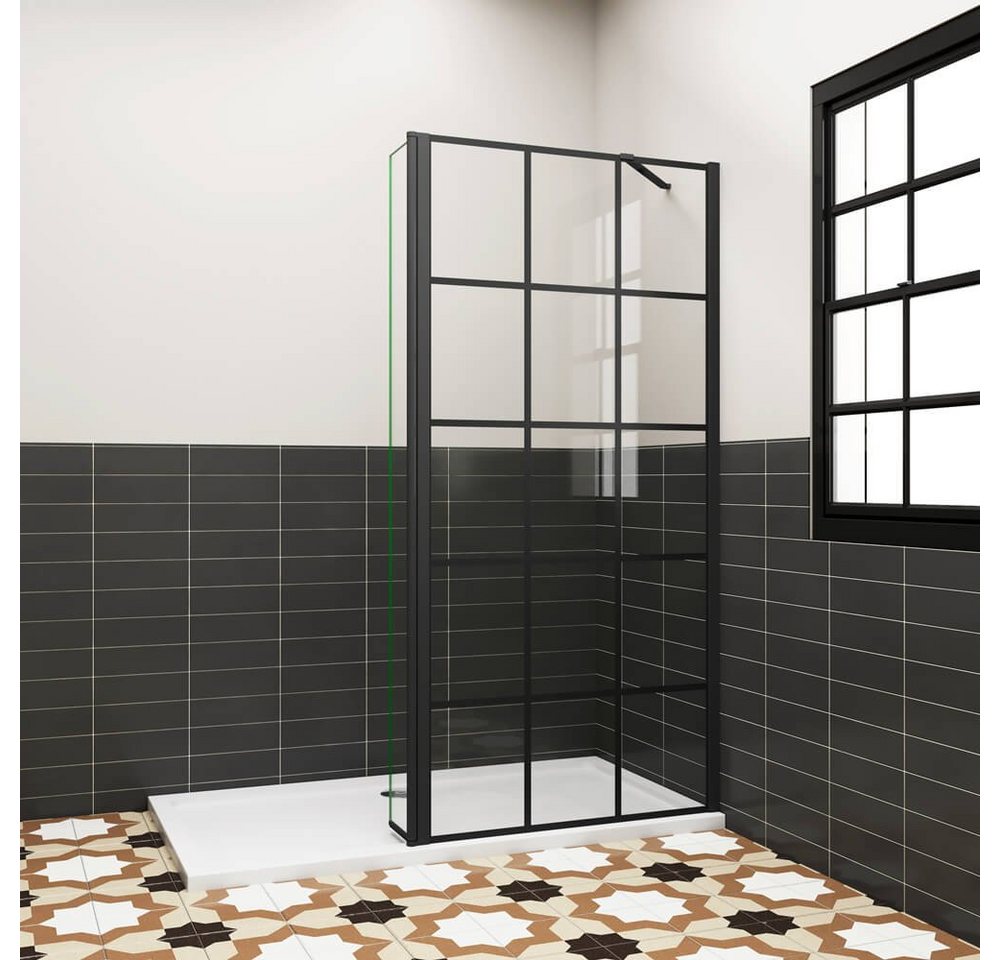 duschspa Duschwand 8mm Duschtrennwand Glaswand Walk in Dusche mit Flipper-Panel, Einscheibensicherheitsglas, Sicherheitsglas, (Set), Glas, Nano Glas von duschspa