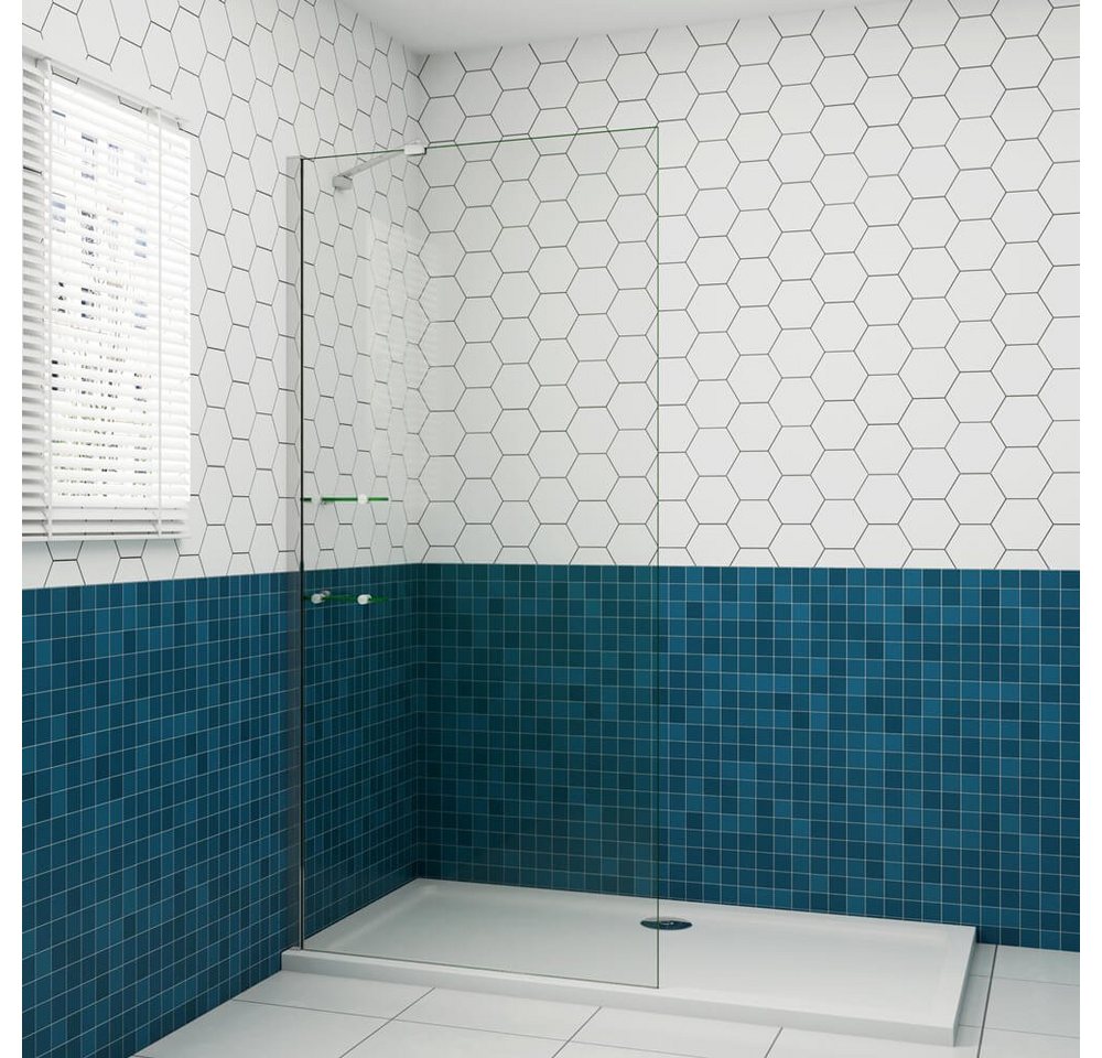 duschspa Duschwand Duschkabine Trennwand Glaswand Walk in Dusche ESG Nano Glas, Einscheibensicherheitsglas, Sicherheitsglas, (Set), Nano Glas von duschspa