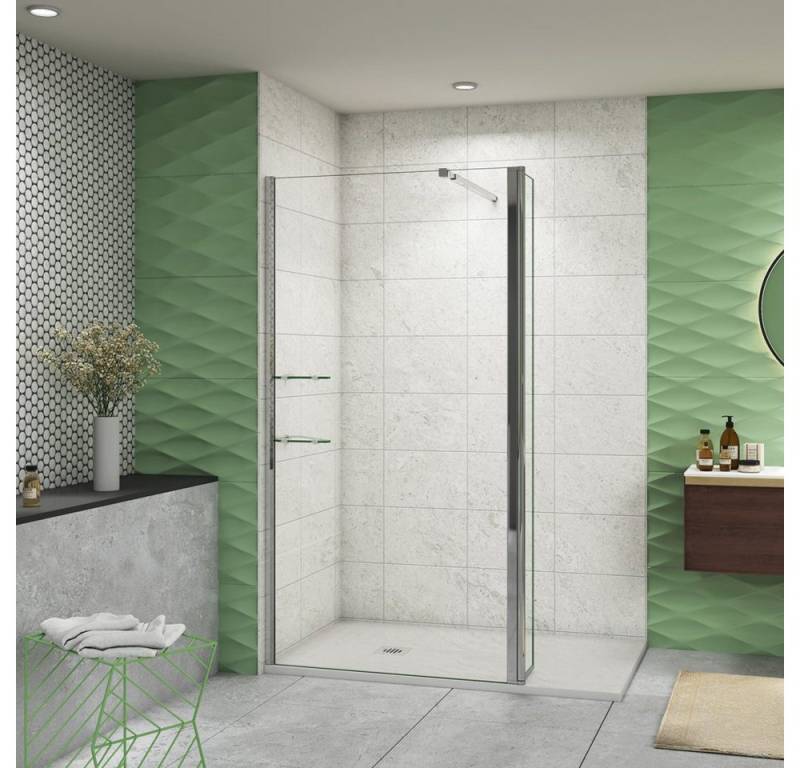 duschspa Duschwand Nano Glas Trennwand Walk in Dusche Glaswand Duschwand, Einscheibensicherheitsglas, Sicherheitsglas, (Set), Nano Glas von duschspa