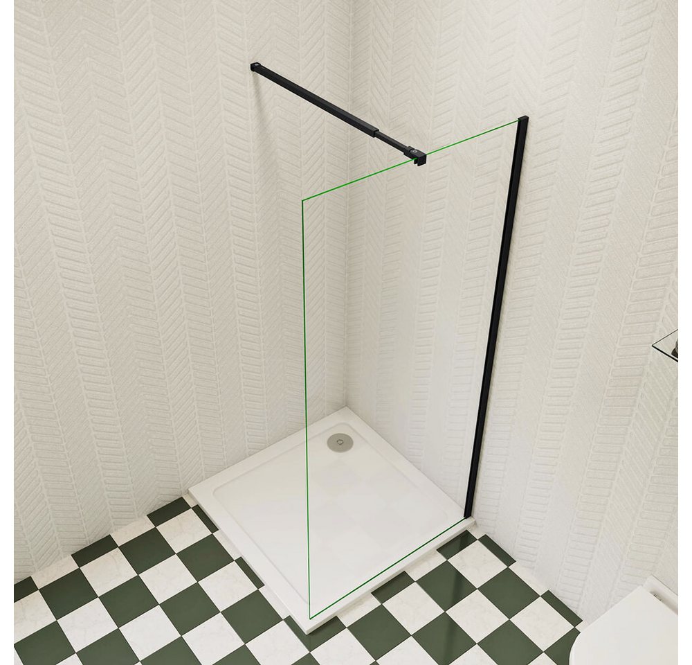 duschspa Duschwand Trennwand Seitenwand 185cm 6mm Nano Glas Walk in Dusche, Einscheibensicherheitsglas, Sicherheitsglas, (Set), Glas, Nano Glas von duschspa