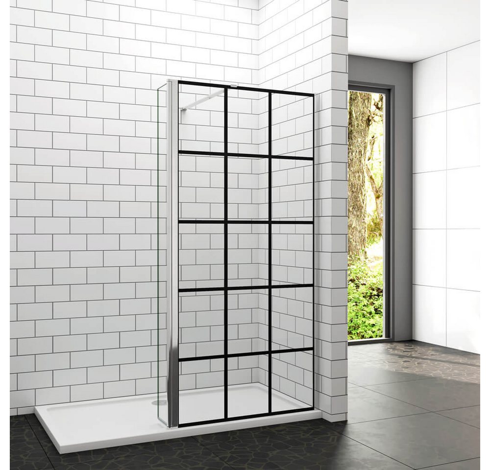 duschspa Duschwand Walk in Dusche 8mm ESG Duschkabine Duschwand Trennwand, Einscheibensicherheitsglas, Sicherheitsglas, (Set), Glas, Nano Glas von duschspa
