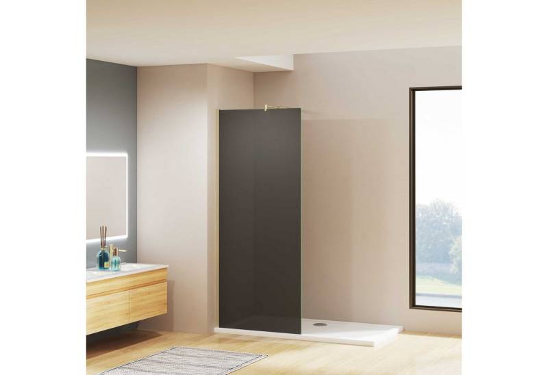 duschspa Duschwand Walk-in-Dusche Duschkabine Duschabtrennung Duschwand 8mm ESG NANO, Einscheibensicherheitsglas, 8mm Einscheibensicherheitsglas Höhe 200cm von duschspa