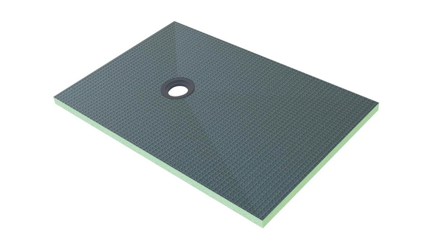 duschspa Duschwanne 120x80x4cm Duschelement Duschtasse befliesbar Duschboard XPS Bauplatte, Set von duschspa