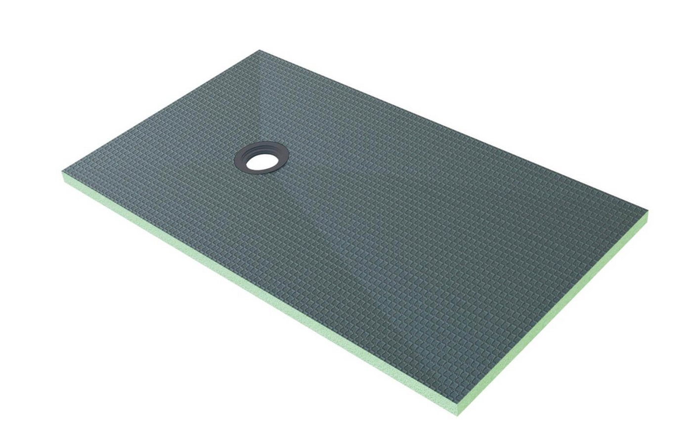 duschspa Duschwanne 140x80x4cm XPS Duschtasse Duschelement befliesbar Duschboard Bauplatte, XPS, Set von duschspa