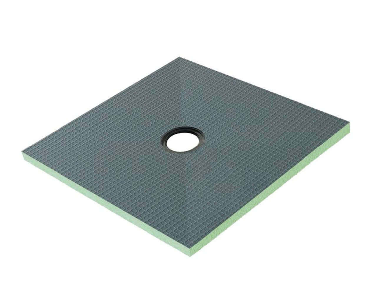 duschspa Duschwanne 80x80x4cm Duschtasse Duschelement befliesbar Duschboard XPS Bauplatte, Set von duschspa