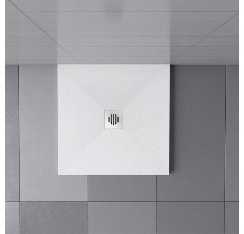 duschspa Duschwanne Duschtasse Duschwanne für Duschkabine Duschwand Duschtür, Kunststein mit Acrylbeschichtung, Set von duschspa