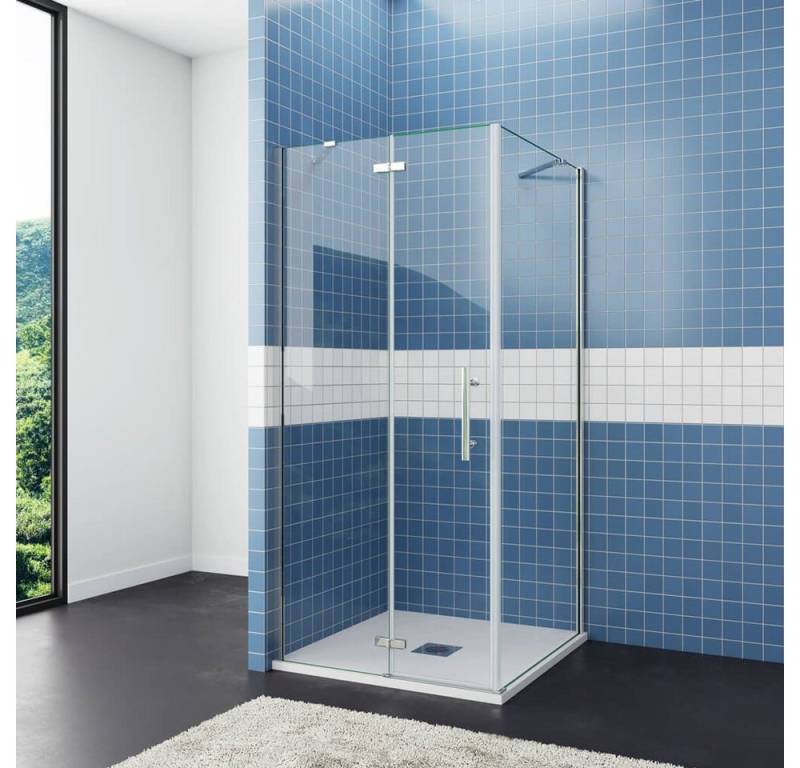 duschspa Eckdusche 185cm 6mm Duchkabine Duschabtrennung Eckeinstieg Duschtür Falttür, BxT: 80x70 cm, Einscheibensicherheitsglas, Set, ebenerdiger Einbau möglich duschspa Eckdusche 185cm 6mm Duchkabine Duschabtrennung Eckeinstieg Duschtür Falttür, BxT: 80x70 cm, Einscheibensicherheitsglas, Set, ebenerdiger Einbau möglich von duschspa