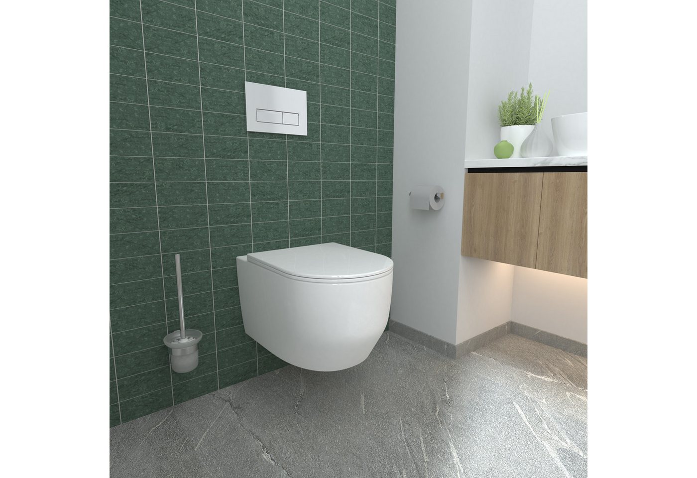 duschspa Tiefspül-WC hänge wc spülrandlos Kloschüssel wand wc Soft Close Toilette Weiß duschspa Tiefspül-WC hänge wc spülrandlos Kloschüssel wand wc Soft Close Toilette Weiß von duschspa