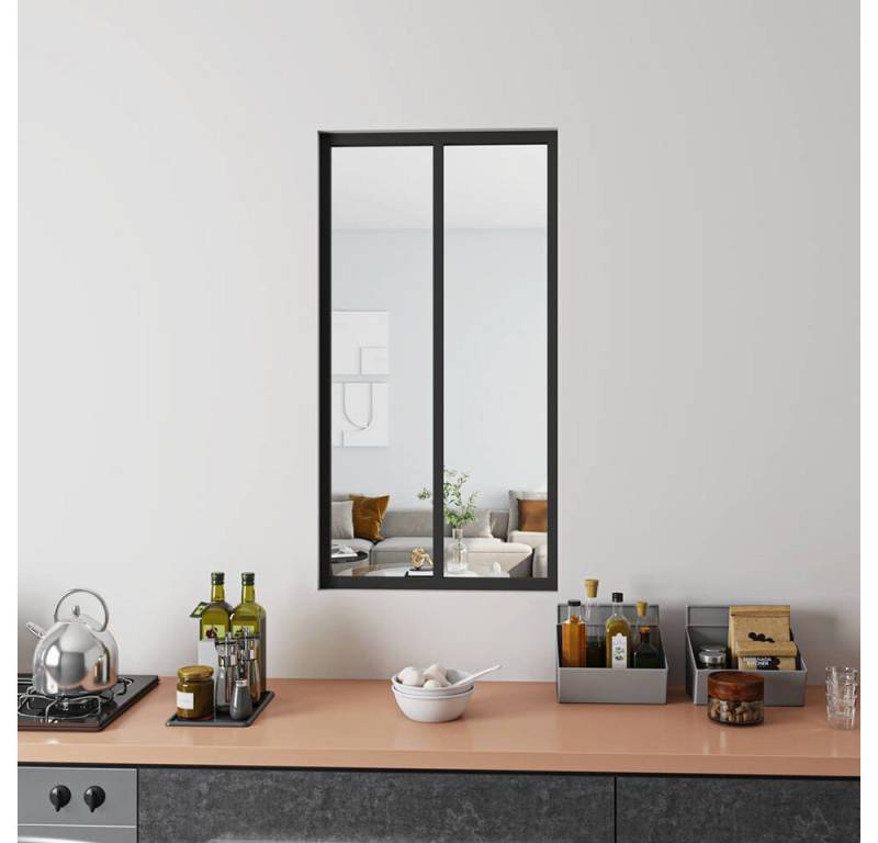 duschspa Trennwandplatten 630x1080x4mm ESG Glaswand Trennwand Fenster schwarzes Aluminium, (Set) von duschspa