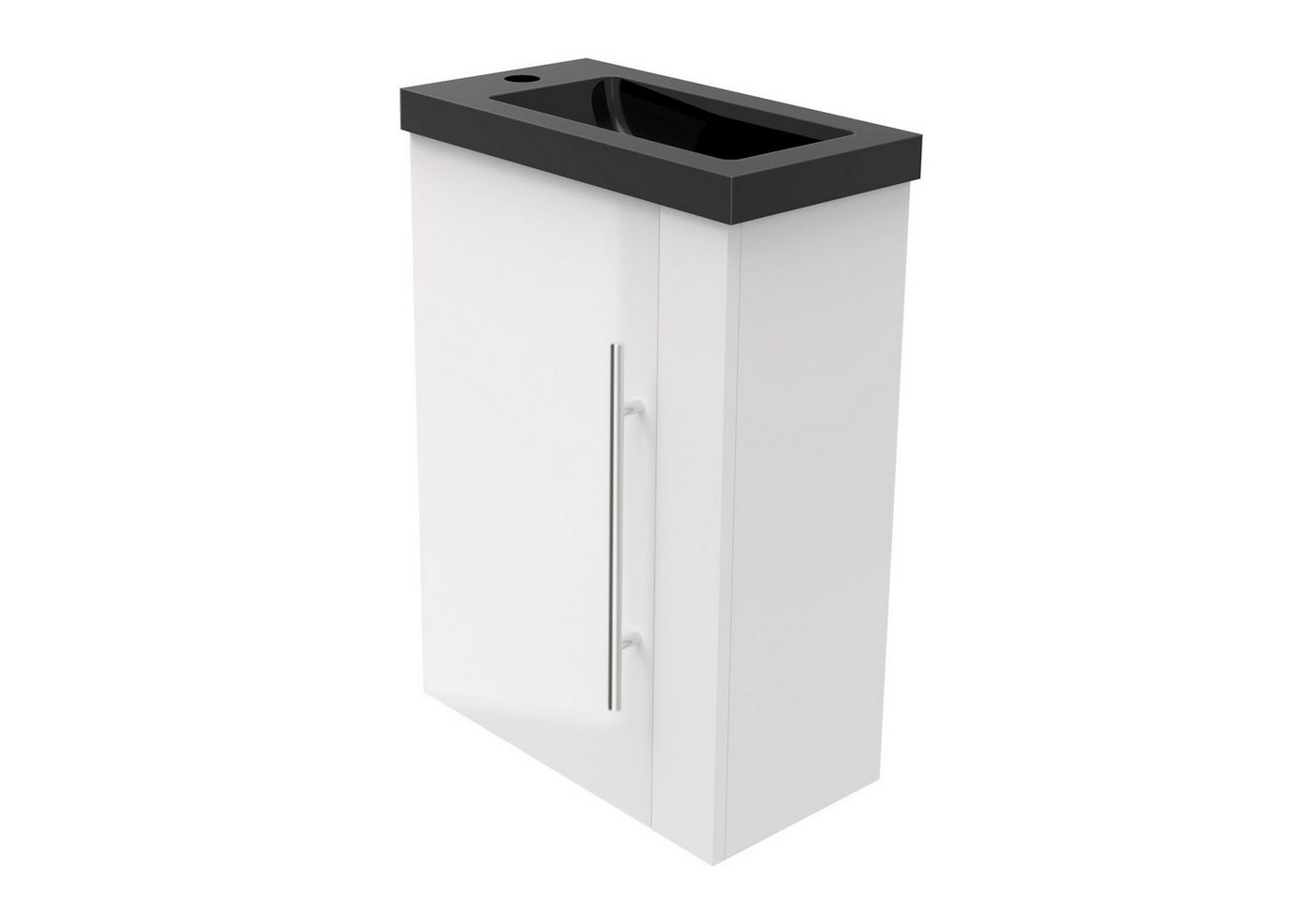 duschspa Waschtisch 45 cm Breite Waschbecken mit Unterschrank Gäste WC, Schwarz Becken duschspa Waschtisch 45 cm Breite Waschbecken mit Unterschrank Gäste WC, Schwarz Becken von duschspa
