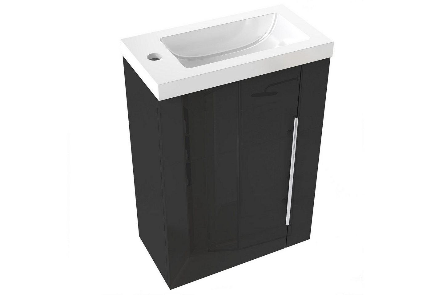duschspa Waschtisch 45 cm Breite Waschbecken mit Unterschrank klein Badmöbel, Gäste WC duschspa Waschtisch 45 cm Breite Waschbecken mit Unterschrank klein Badmöbel, Gäste WC von duschspa