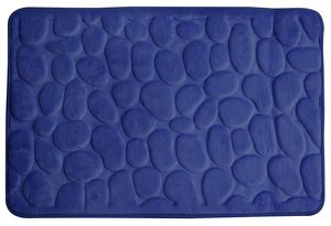 duschy Badteppich Badematte Badvorleger Badezimmermatte Deluxe 60 x 95 cm (Blau) von duschy