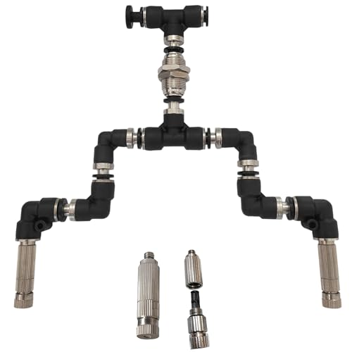 duspruzzi 0.15mm Regenwald Reptiliensprüher, Aquarium Terrariendüse Nebler, 360° Verstellbarer Metallstecker Sprühdüsen Tank Amphibien Nebel System Nebeldüsen von duspruzzi