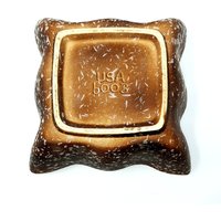 Vintage Boho Keramik Schale Mcm Brown Konfetti Splatter Pflanzgefäß von dustblossomvintage