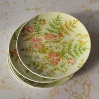 Vintage Mikasa Salatteller Laubmuster, 4Er Set von dustblossomvintage