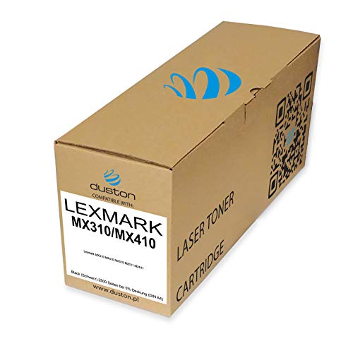 duston 60F2000, 602 Schwarz Toner kompatibel zu Lexmark MX310 MX410 MX510 MX511 MX611 von duston