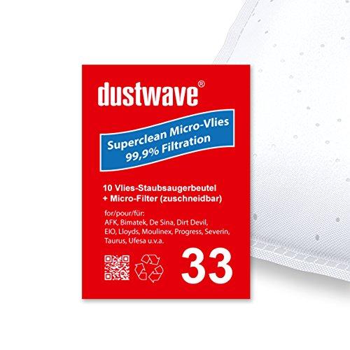 10 Staubsaugerbeutel | Staubbeutel passend für Bomann - BS 974 CB / BS974CB Staubsauger - dustwave® Markenstaubbeutel/Made in Germany + inkl. Micro-Filter von WOWGADGET