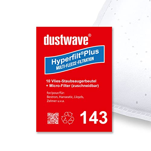 10x Staubsaugerbeutel | Staubfilter | Staubsäcke passend für CTC Clatronic - BS 1203 - dustwave® Markenstaubbeutel/Made in Germany + inkl. Microfilter (Sparpack) von dustwave