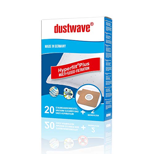 20 Staubsaugerbeutel | Filtertüten | Staubfilter passend für Menalux - 1002 - dustwave® Markenstaubbeutel/Made in Germany + inkl. 2 Microfilter (Megapack) von dustwave