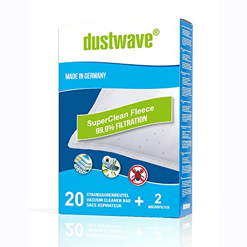 20 Staubsaugerbeutel passend für Davo - GE 61 Bodenstaubsauger von dustwave® Markenstaubbeutel – Made in Germany + inkl. Microfilter von dustwave