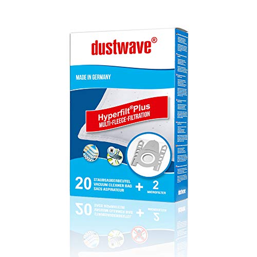 20x dustwave® PREMIUM-Staubsaugerbeutel für Siemens - Z2.0 VSZ2… Serie/Extra Spezialvlies für Allergiker - Markenstaubfiltertüten "MicrofiltPlus®" Made in Germany von dustwave