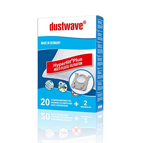 20x dustwave® Staubsaugerbeutel geeignet Dirt Devil DD 7276-1-3 Rebel 76 PET/Made in Germany + Filter von dustwave