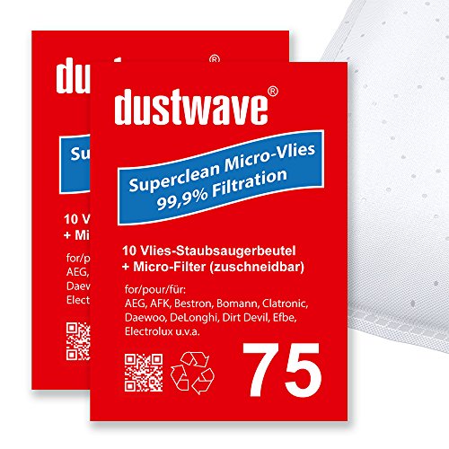 40 Staubfilterbeutel (Superpack) passend für AKAI - AXVC-5200. 5203 Bodenstaubsauger - dustwave® Markenstaubbeutel - Made in Germany + inkl. Micro-Filter von dustwave