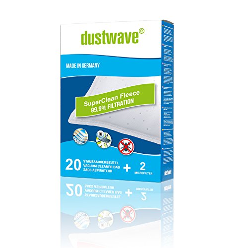 40 Staubfilterbeutel (Superpack) passend für CTC - SSB 98 / SSB98 Bodenstaubsauger - dustwave® Markenstaubbeutel - Made in Germany + inkl. Micro-Filter von WOWGADGET