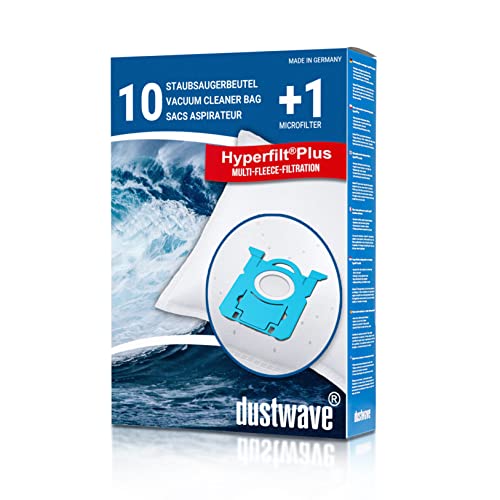 Dustwave® 10 Staubsaugerbeutel für AEG VX4-1-EB, VX4-1-GM-T, VX4-1-IW-P, VX4-1-OR, VX4-1-PM-P, VX4-1-WR-A, VX4-1-WR-P, VX6-1-CB-P, VX6-1 - hocheffizient, Mikrovlies mit Verschluss - Made in Germany von dustwave