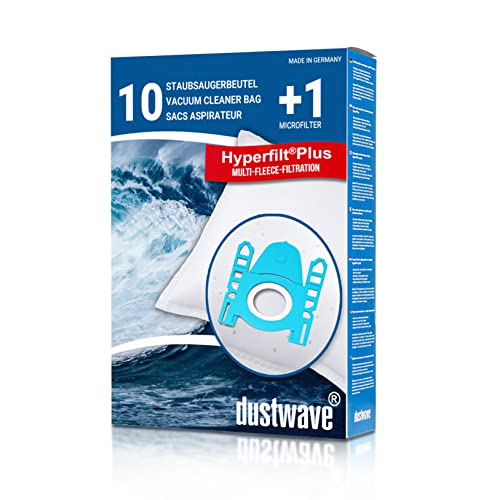 Dustwave® 10 Staubsaugerbeutel für Base BA 2000 / BA2000 - hocheffizient mit Hygieneverschluss - Made in Germany von dustwave
