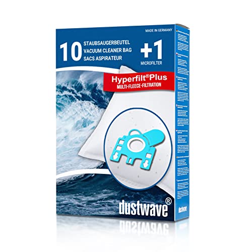 Dustwave® 10 Staubsaugerbeutel für Base BA 3100 - hocheffizient mit Hygieneverschluss - Made in Germany von dustwave