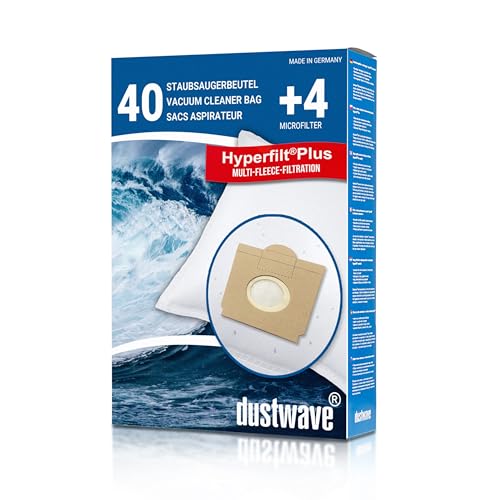 Dustwave® 40 Staubsaugerbeutel für SWIRL S 64 - hocheffizient, mehrlagiges Mikrovlies mit Hygieneverschluss - Made in Germany von dustwave
