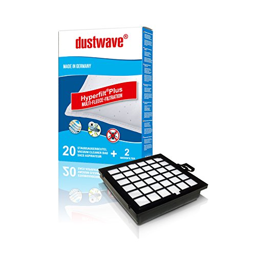 Megapack - 20 Staubbeutel + HEPA-Filter (807) passend für Bosch - BSG 8000-8999, OE BBZ 151 HF Bodenstaubsauger - dustwave® Markenstaubbeutel Made in Germany von WOWGADGET