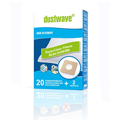 Megapack - 20 Staubfilterbeutel | Filtertüten passend für Salco - STC 14 Staubsauger - dustwave® Markenstaubbeutel/Made in Germany + inkl. Microfilter von dustwave