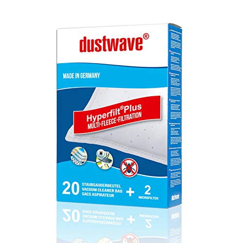 Megapack - 20 Staubfilterbeutel passend für Concept - Esprit VP-8222 Staubsauger - dustwave® Markenstaubbeutel/Made in Germany + inkl. Microfilter von dustwave