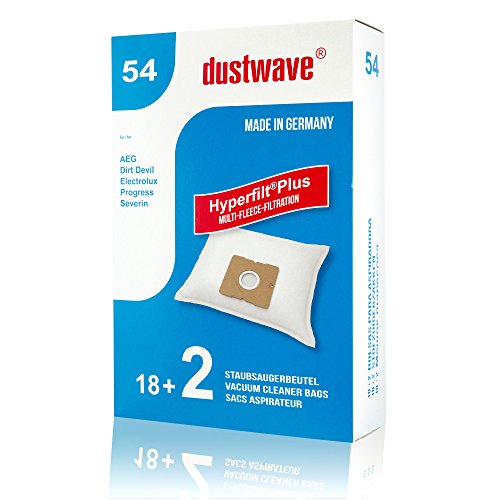 Megapack - 20 Staubsaugerbeutel passend für Solac AB2701 Staubsauger "New Springtec" schwarz/dustwave® Markenstaubbeutel/Made in Germany + inkl. Microfilter von dustwave