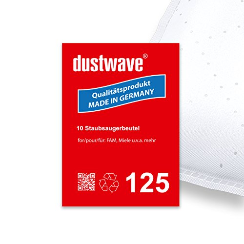 dustwave 125 Staubsaugerbeutel, Mehrlagiges Micro-Vlies von WOWGADGET