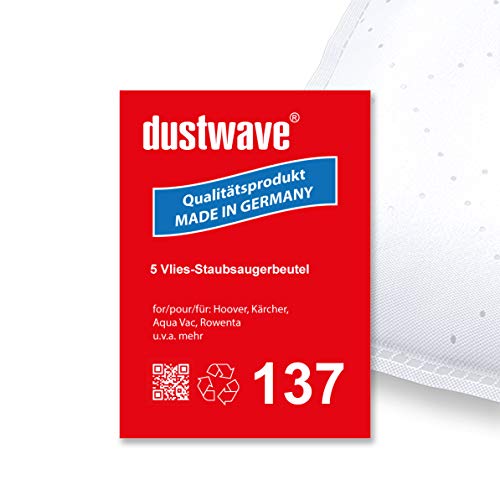 Sparpack - 5 Staubsaugerbeutel passend für Swirl - R 24 Kesselsauger (30 Liter) - dustwave® Premiumqualität - Made in Germany von WOWGADGET